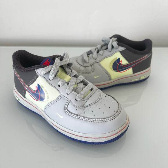 Nike Air Force 1 LV8 Youth Size 10C CU1030-001 Gray Blue - Picture 1 of 9